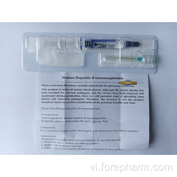 Tiêm immunoglobulin ở người cho viêm gan B